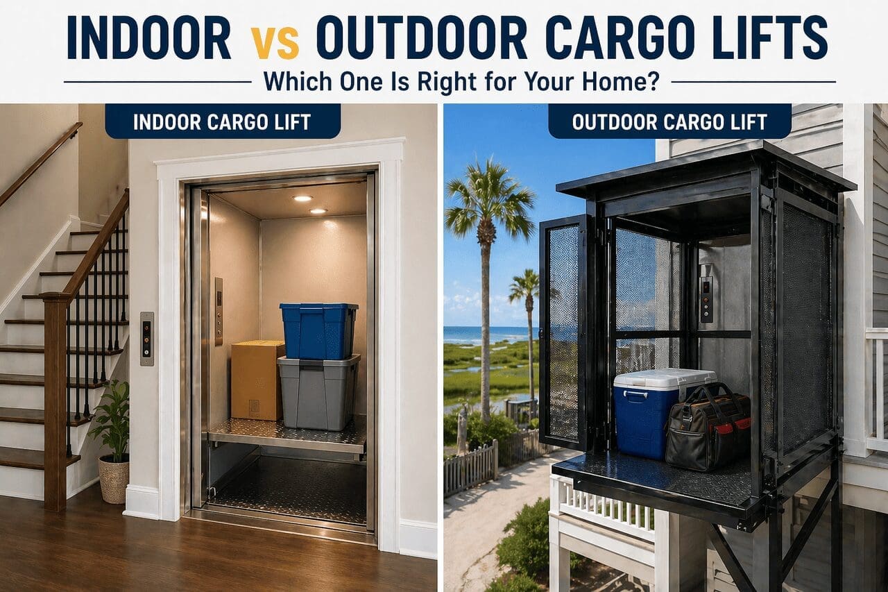 Indoor vs Outdoor Cargo Lifts