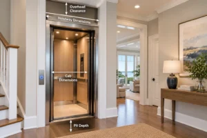 home elevator space requirements